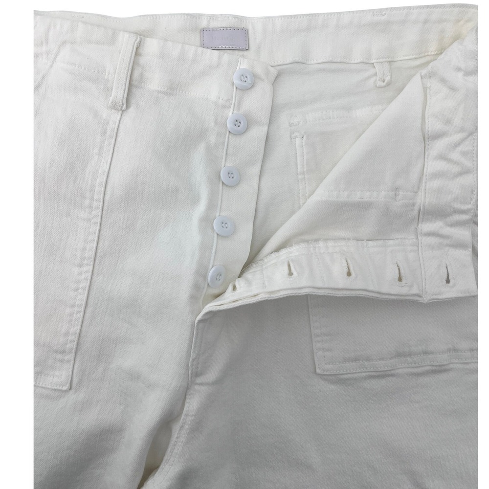MOTHER Patch Pocket‎ Private Ankle Fray Jeans in Fairest of Them All Size 33 - Picture 6 of 11